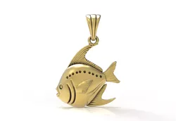 Fish 3d Model Pendant Free 3D print model