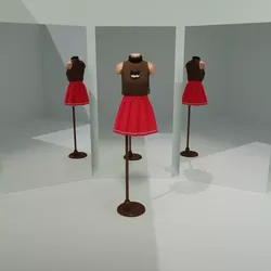Kitty Dress Free 3D model