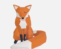 Low Poly Fuchs