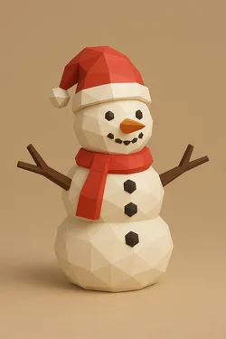 Low Poly Snowman – Christmas Special Edition