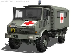 mercedes benz  unimog  belgian ambulance