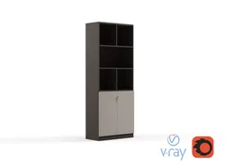 Modern Office High Cabinet File 3 For Staff  Free 3D model