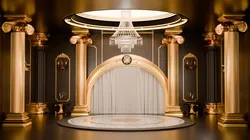 Opulent Classical Interior Scene 3D Model Free 3D model