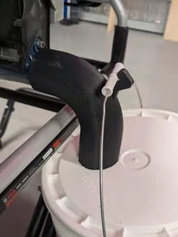 Parametric table saw dust collection tube