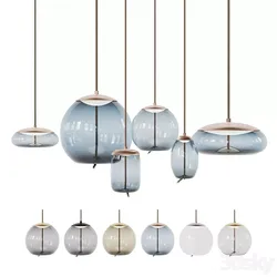 Pendent Glass Lamps Free 3D model