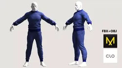 Sport Suit FBX OBJ Free 3D model