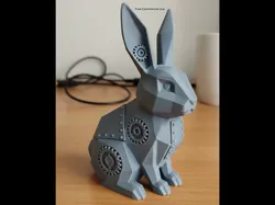 Steampunk Bunny Statue