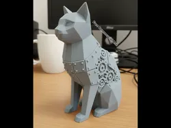 Steampunk Cat Statue