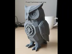 Steampunk Owl Character