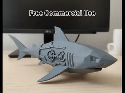 Steampunk Shark Statue