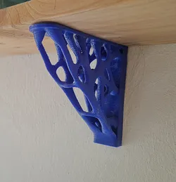 Voronoi shelf bracket (hidden mount) - topology optimized