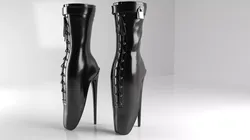 Ballet Heel Boots  Free 3D model
