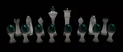 chess pieces Free low-poly 3D model