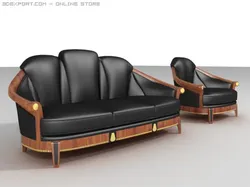 empire style sofa and armchair