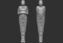 Free Egyptian Mummy  3D Printable Model STL Free 3D print model
