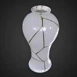 Japanese Vase with Gold Free 3D model