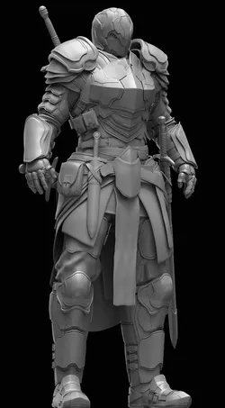 Knight in armor Free 3D model