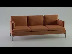 Leather Sofa Free low-poly 3D model