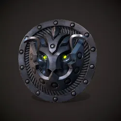 lion shield Free low-poly 3D model