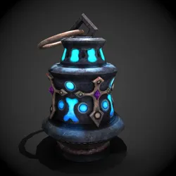 magic lamp Free low-poly 3D model