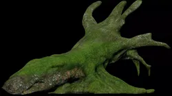 Mossy Tree Stump Falls V4 Free low-poly 3D model