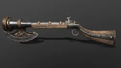 musket with axe Free low-poly 3D model