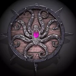 octopus shield Free low-poly 3D model