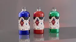 Perfume Bottle Amour with Label Cosmetic Product Packaging Free 3D model