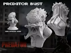 Predator Bust Sculpt HD Free 3D print model