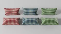 Rectangular Pillows Pack Free 3D model