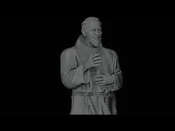 Saint Pio of Pietrelcina - Statue Free 3D print model