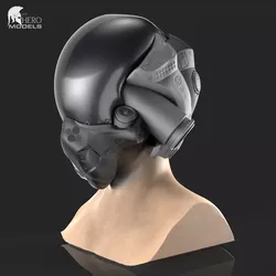 SCIFI HELMET 04 3D model Free 3D model