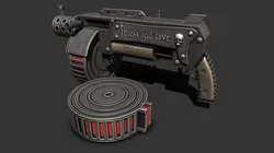shotgun machine gun Free low-poly 3D model