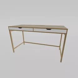 Simple Modern Desk Free low-poly 3D model