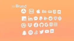 3D Brand Logos Free low-poly 3D model