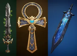 Ankh and Swords Free low-poly 3D model