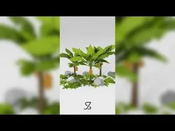 Banana Tree Free low-poly 3D model