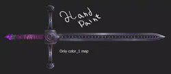 bastard sword Free low-poly 3D model