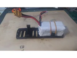 Battery plate for 2 x 4s 18650 battery packs