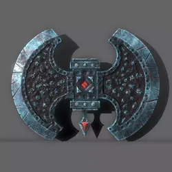 blood poleaxe Free low-poly 3D model