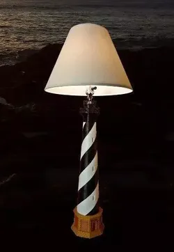 Cape Hatteras Lighthouse Lamp Free 3D print model