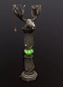 column elk Free low-poly 3D model