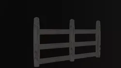 fance wooden fence Free 3D model