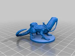 Giant Lizard Mount Miniature