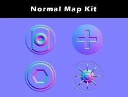 Hard Surface Normal Map Kit Texture