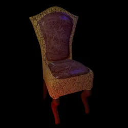 High-Back Chair Free low-poly 3D model