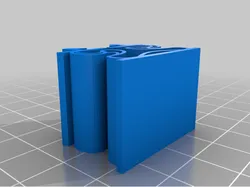 Low profile shock absorbing feet for 2020 V-slot (double-wide, so; 4020 or 4040) profile (remix)