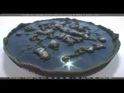Mountain Landscape with Water Free 3D model