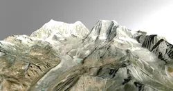 Mountain Valley Nepal Free 3D model
