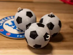 Multi-Color Soccer Ball Keychains